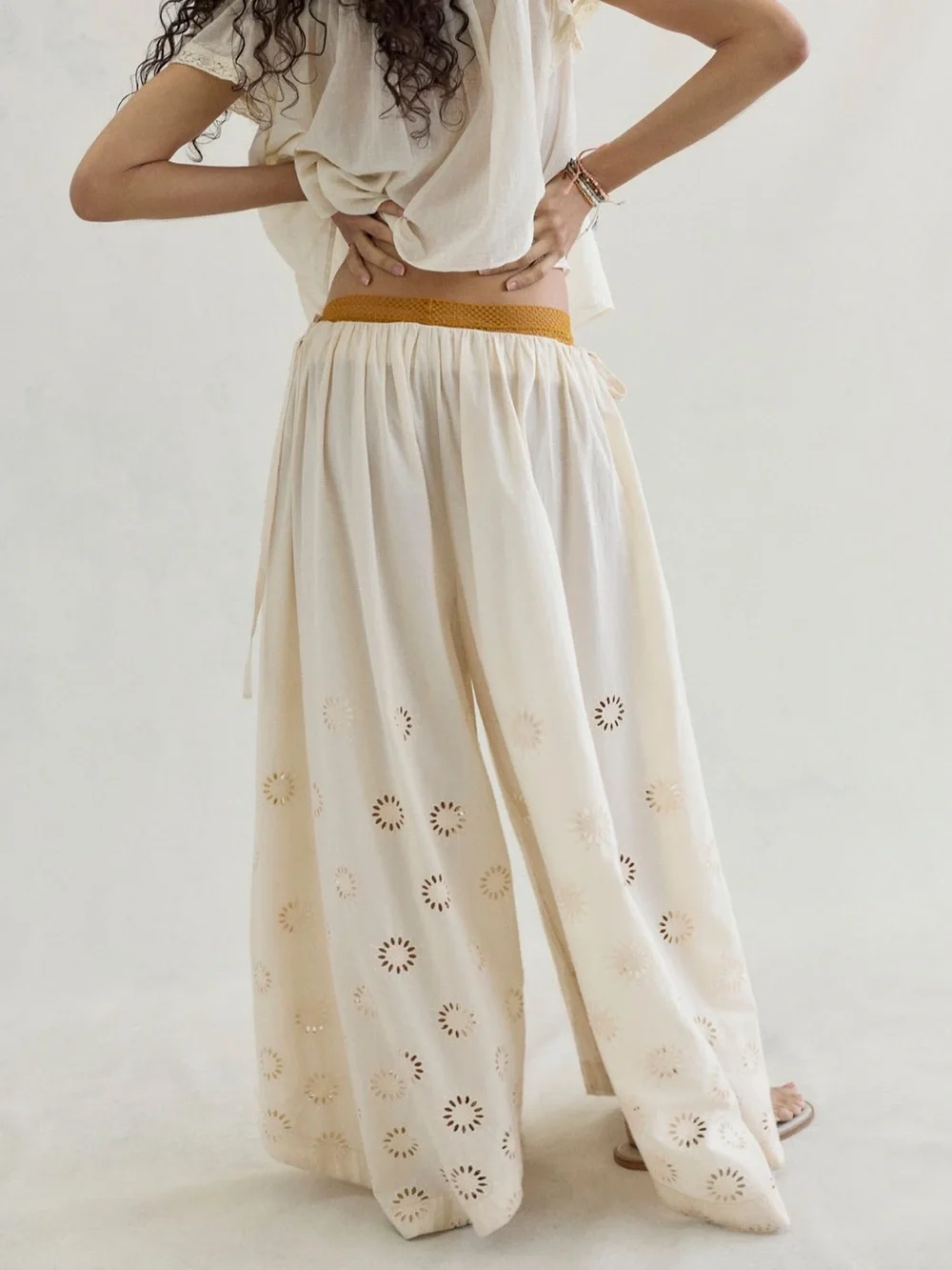 NWT Free People Sweet serenade pull on wide leg pants